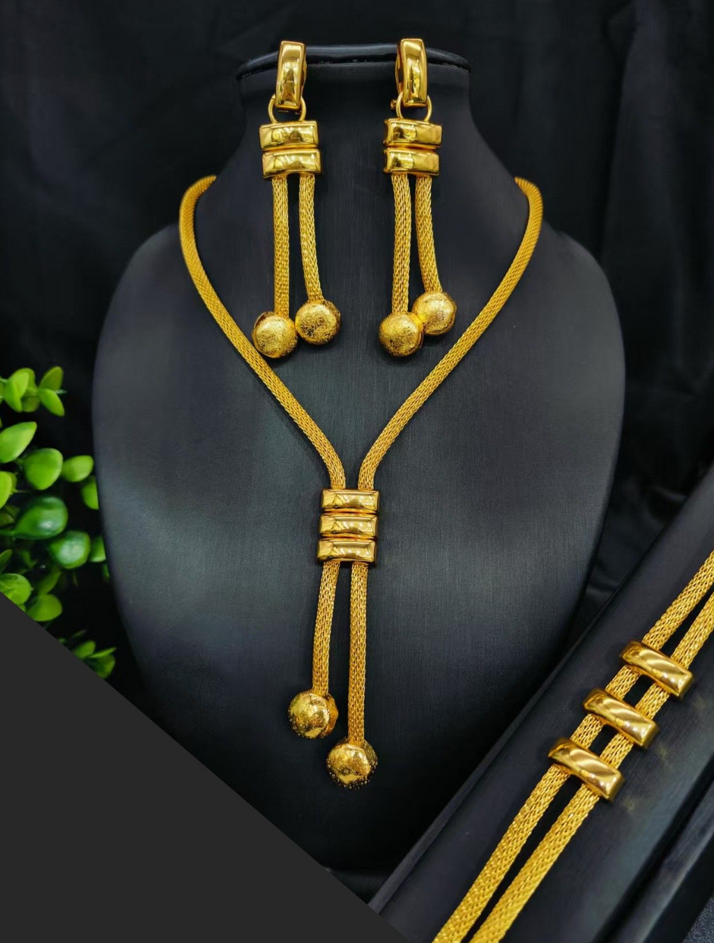18K Golden Grace Statement Necklace