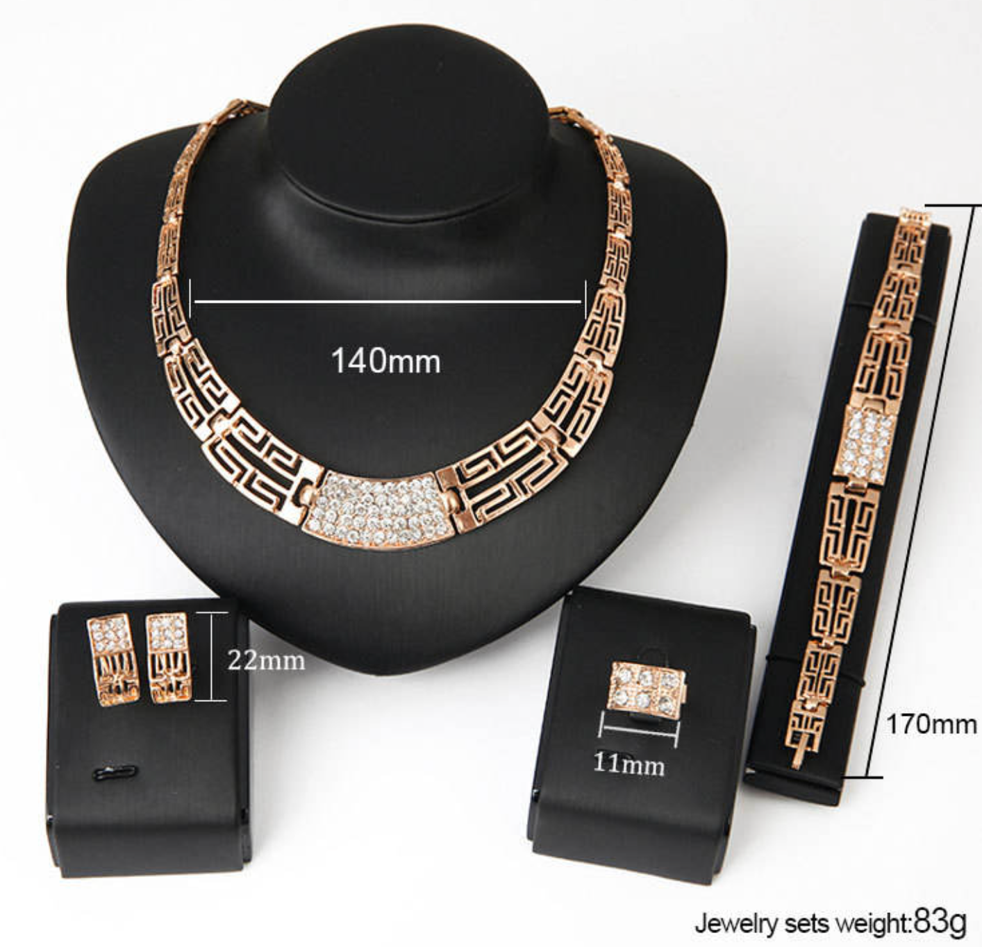 Celestia Diamond Glow 4-Piece Jewelry Set