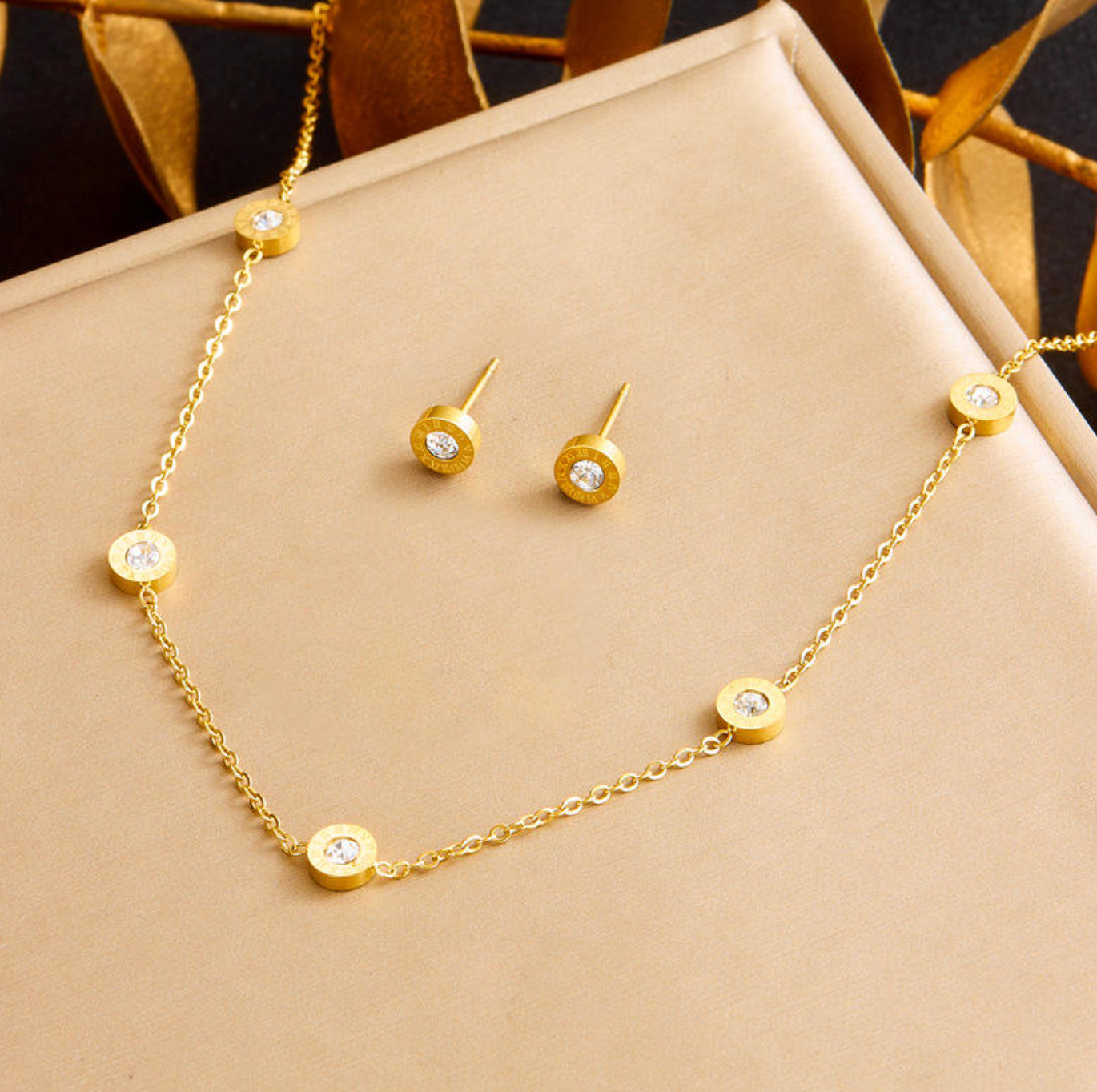 Elara Crystal Chain Necklace