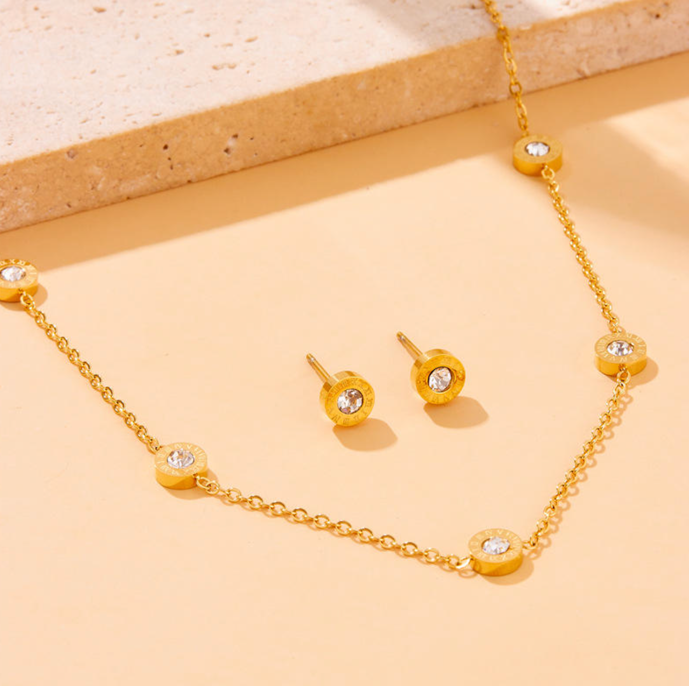 Elara Crystal Chain Necklace