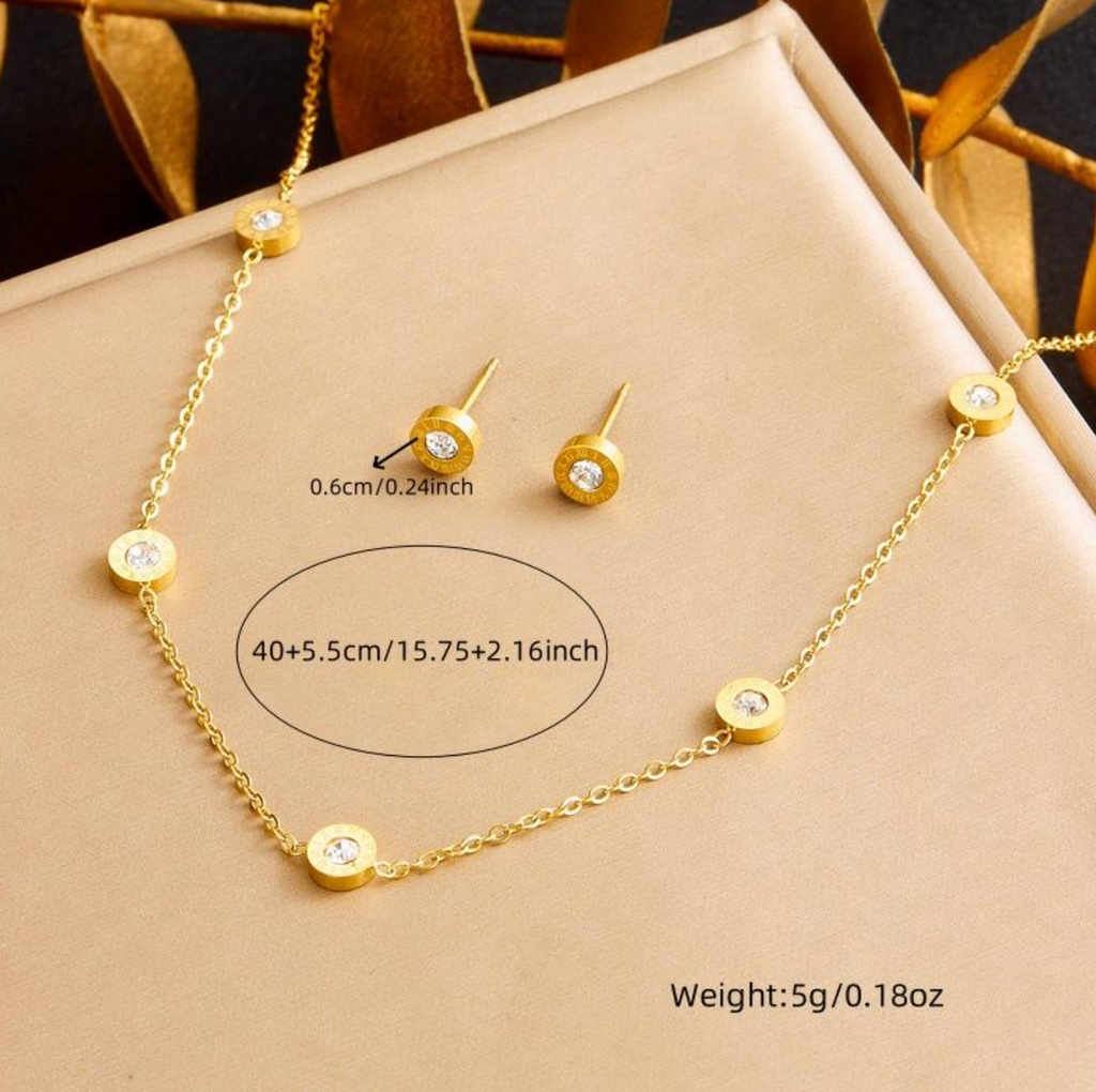 Elara Crystal Chain Necklace