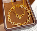 Aurelia Vintage Sand-Gold Statement Necklace
