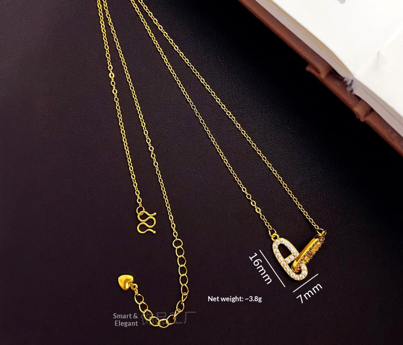 Aurelia Vintage Sand-Gold Statement Necklace
