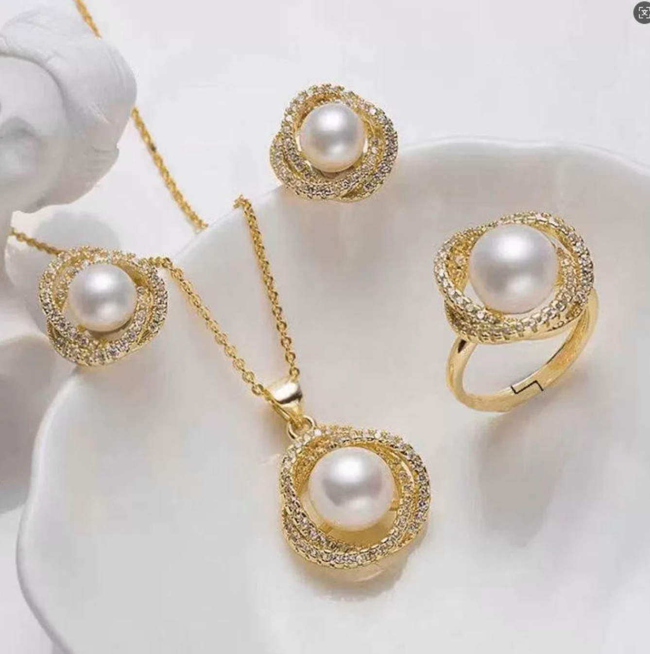 Pearl Étoile Luxury 3-Piece Jewelry Set