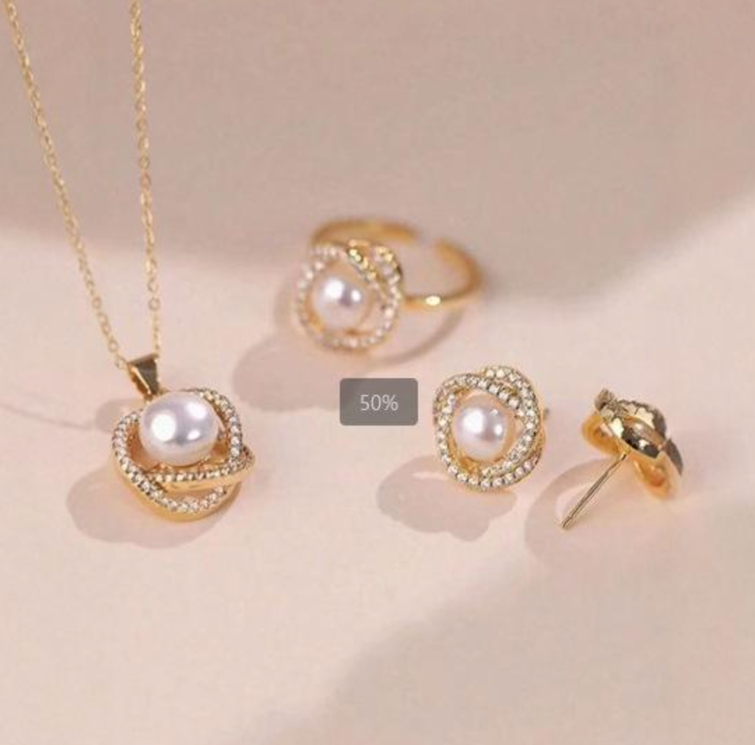 Pearl Étoile Luxury 3-Piece Jewelry Set