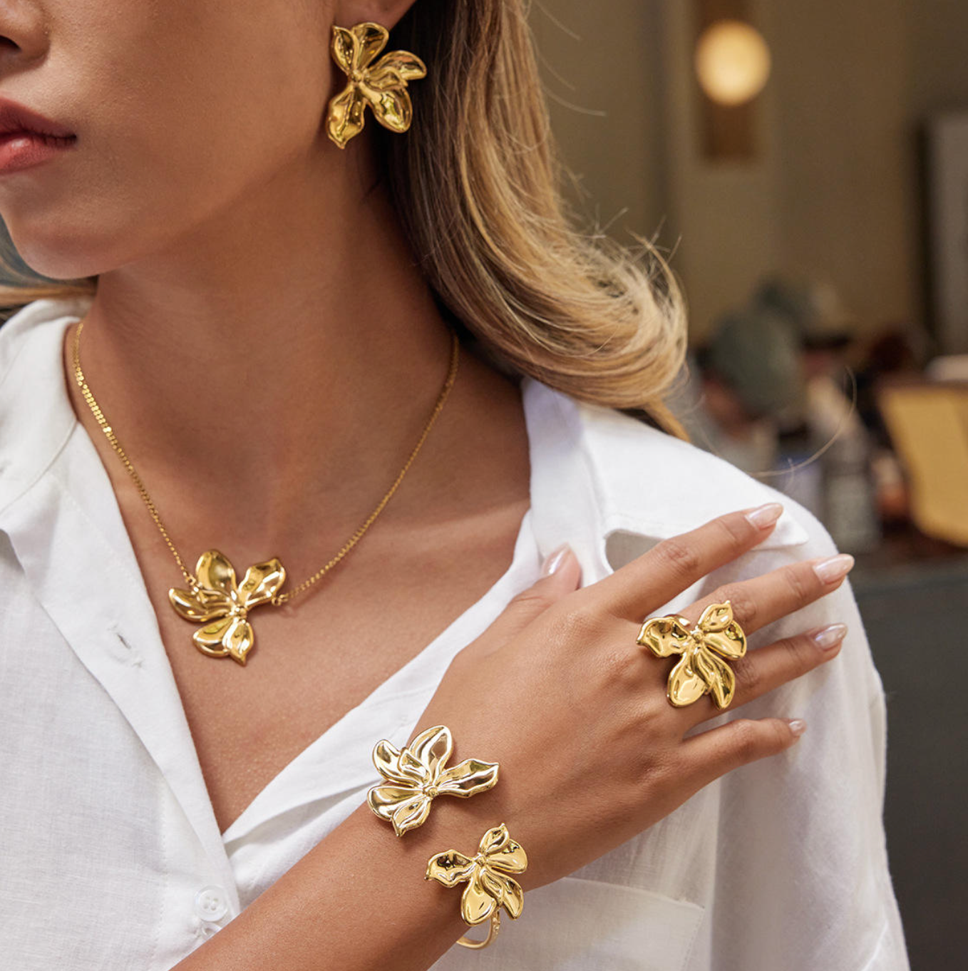 Fleur d'Or Golden Bloom Necklace